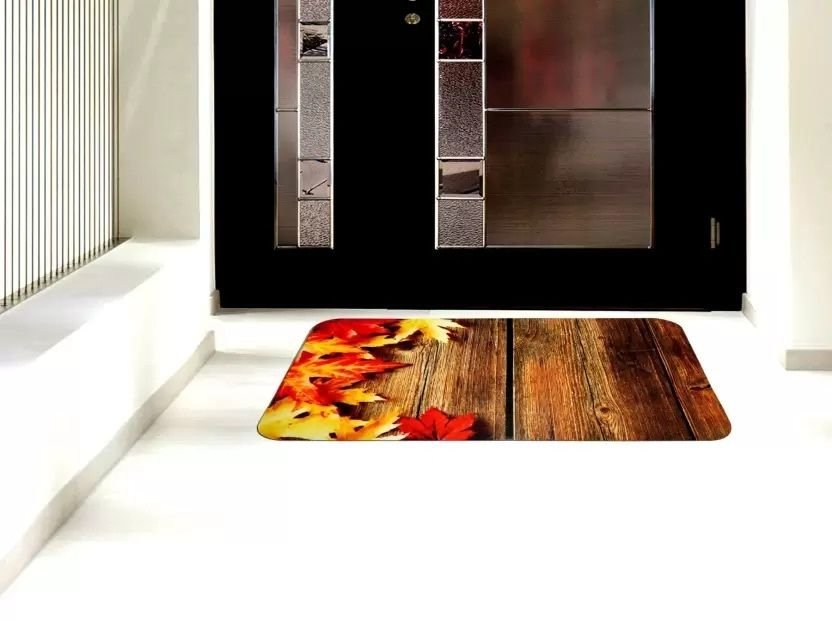 LooMantha Velvet Multicolor Door Mat