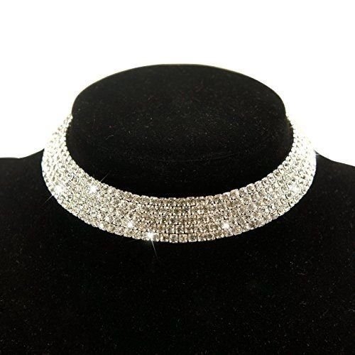 YouBella Jewellery Sets Silver Crystal Necklace
