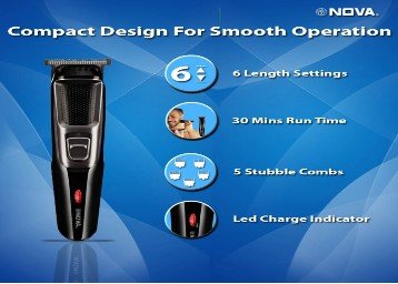 Nova NHT 1078 30 min Trimmer for Men Rs. 499