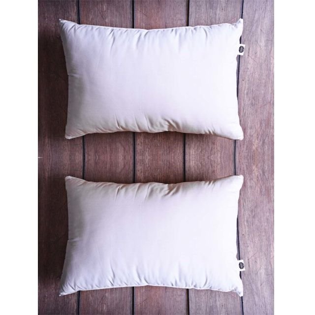 Portico New York Pearl White Fibre Sleep Pillows Set of 2