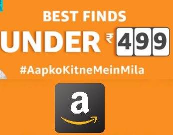 Amazon - Under 499 Sale on shoes, jewelry, Watches & More