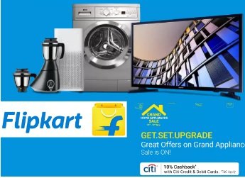 [Few Hour Left] Flipkart Grand Home Appliances Sale - Extra 10% Cashback