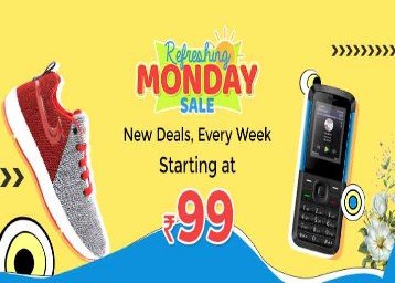 Shopclues refreshing monday sale