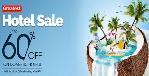 Goibibo Greatest Hotel Sale: Upto 60% Off On Domestic Hotels