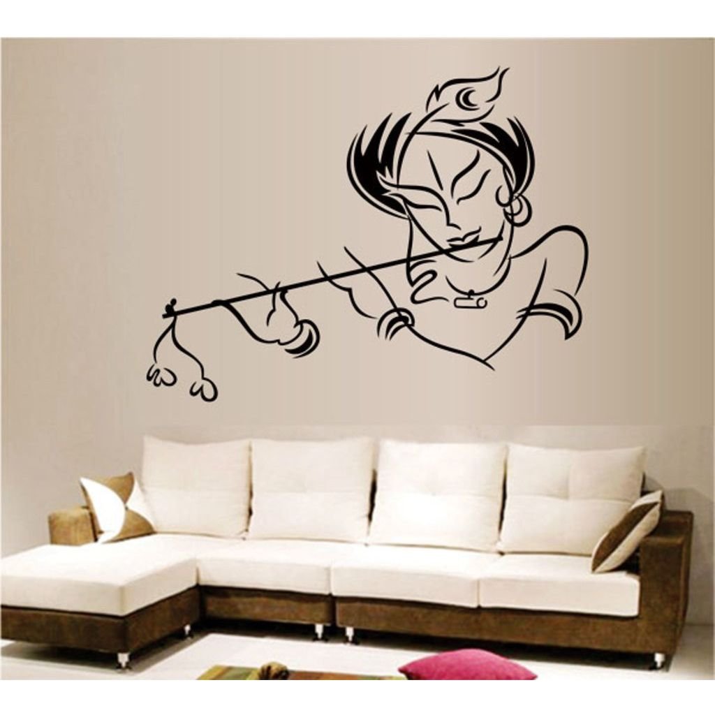 Decals Design 'Krishna' Wall Sticker (PVC Vinyl)