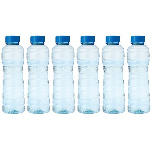 Princeware Victoria PET Fridge Bottle, Blue, Set of 6