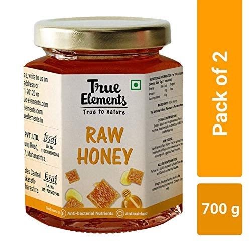 True Elements Raw Honey (350g, Pack of 2)