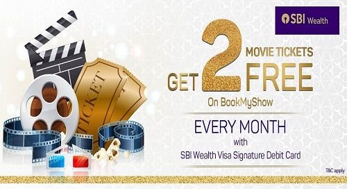SBI Wealth Debit Card Movie Ticket Offer