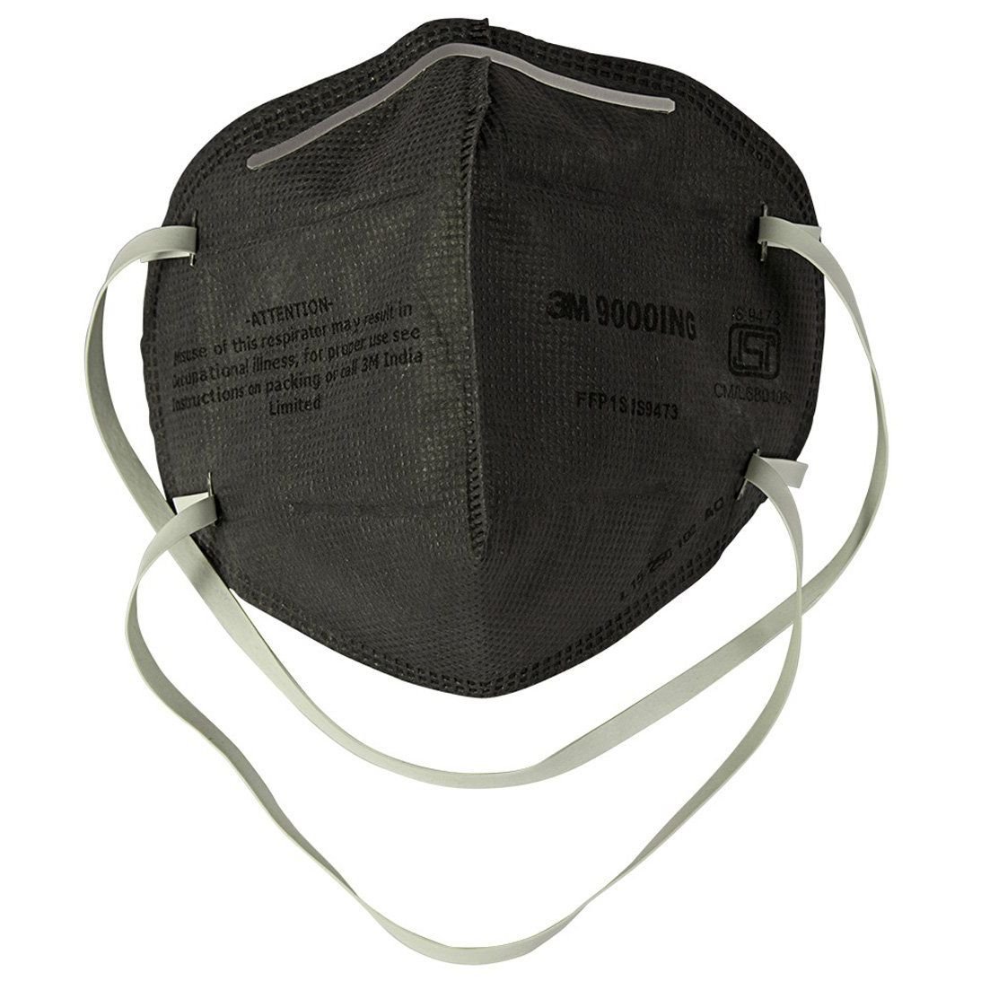 3M Anti Pollution Dust Mask, Grey, Pack of 4