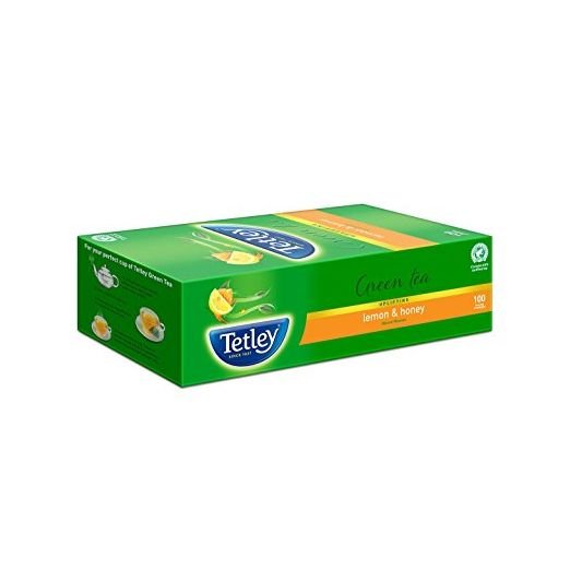 Tetley Green Tea, Lemon and Honey, 100 Tea Bags
