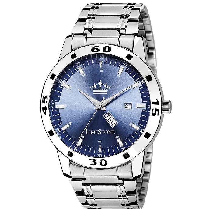 Limestone Analogue Multicolor Dial Watch For Men