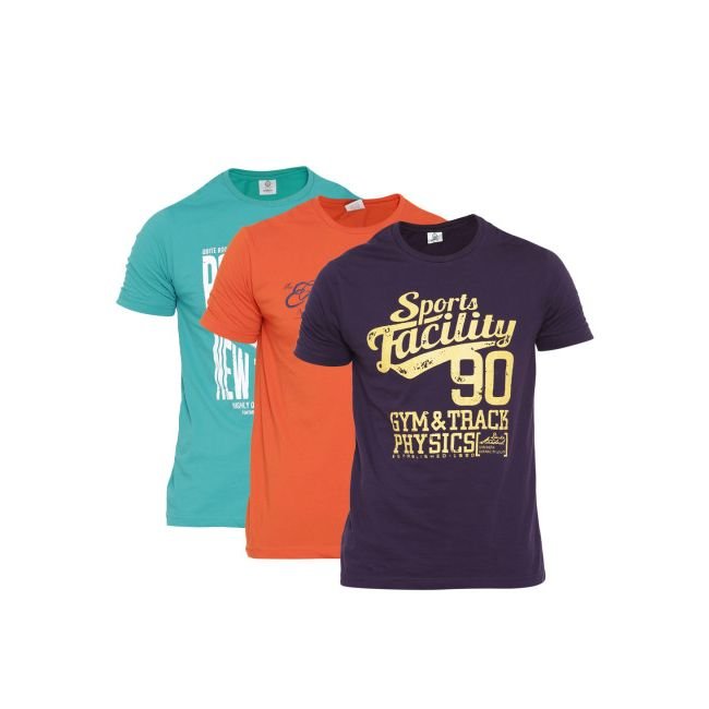 Duke Stardust Men Printed T-shirts Pack of 3