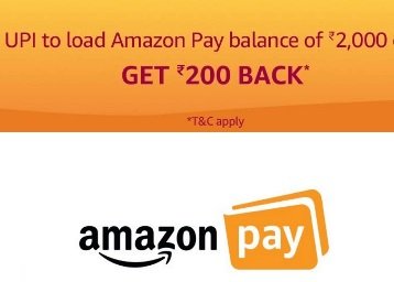 Flat Rs. 200 Cashback On Load Money Using UPI