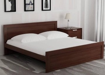 Pepprefry- HomeTown King Bed in Walnut Finish @ Rs. 9511