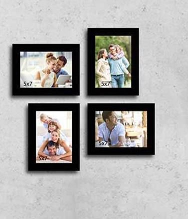 Art Street Wall Collage Black Fibre Wood Photo Frame