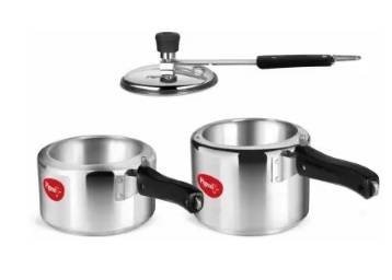 Pigeon Special Combo 2 L, 3 L Induction Bottom Pressure Cooker