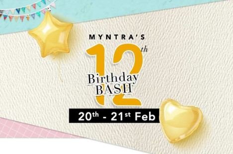 [Last Day]Myntra Birthday: 70% - 80% Off On All product [More offer inside]