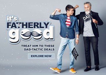 Jabong father's day sale on mens clothing
