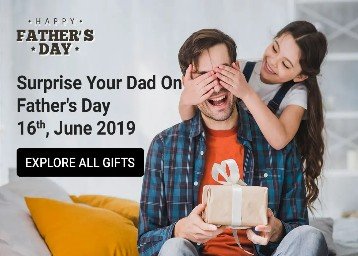 Surprise on father's day at 16 june by shopping on F&P