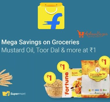 Today Flipkart Supermart Offer: Refind Oil, Sugar