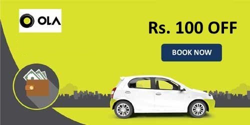 Ola New User Offer - Get Flat Rs 100 OFF