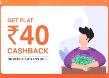 Recharge Min Rs. 40 and Get Flat Rs. 40 Cashback Via Freecharge