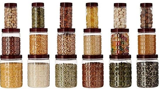 Amazon Brand - Solimo Airtight Jar Set of 18 @ Rs. 499