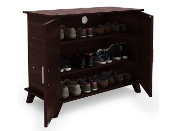 Mintwud Sayuri Two Door Shoe Cabinet in Wenge Finish