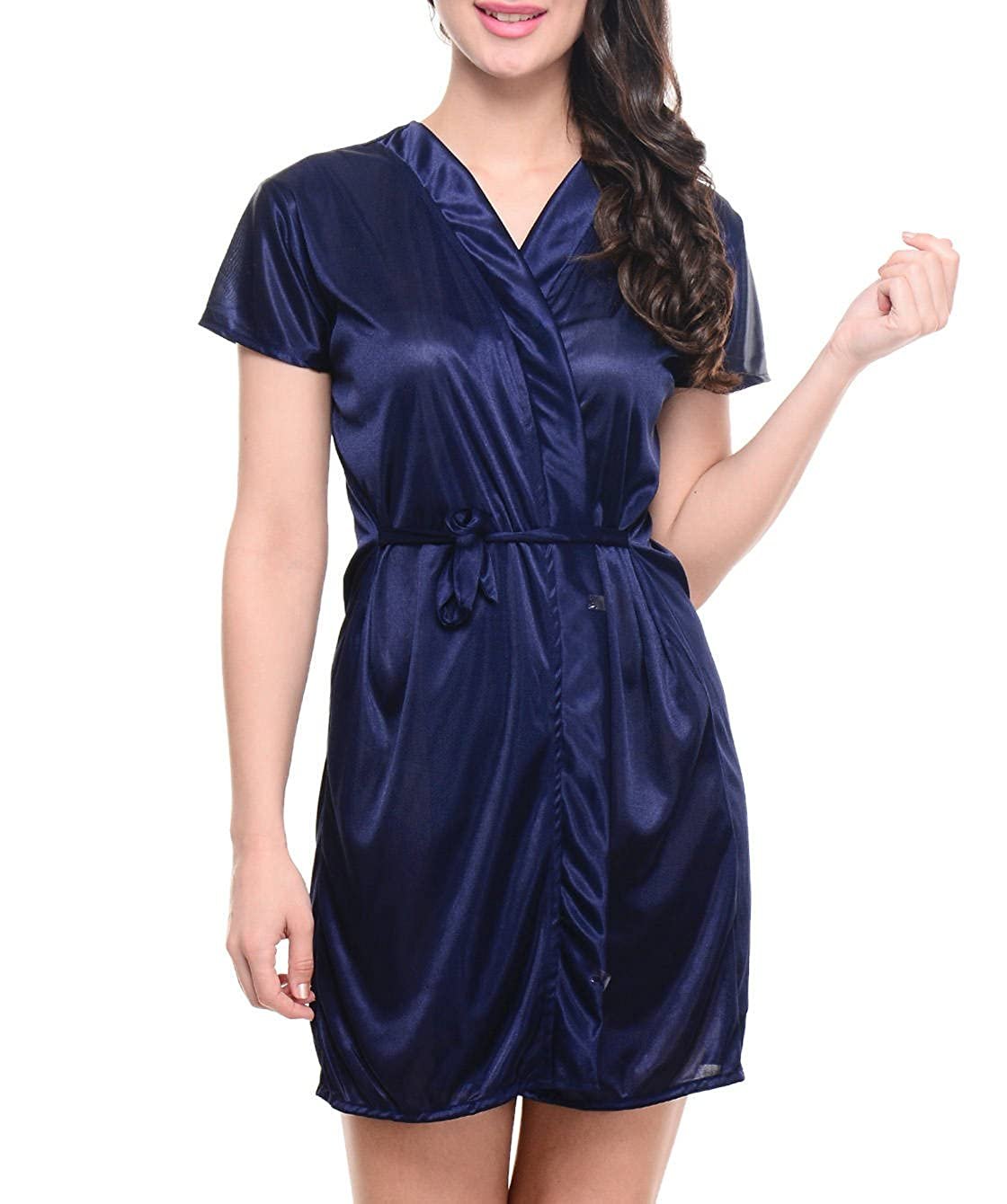 Buy Klamotten Women's Satin Nightdress & Get 65% OFF