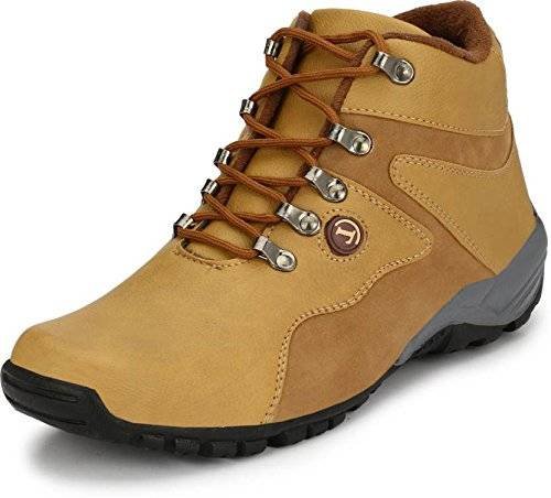 Men's Synthetic Leather Tan Casual Shoes