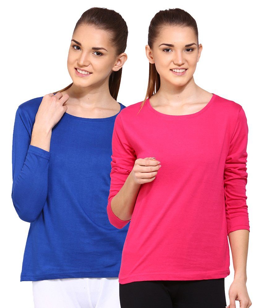 Buy Ap'pulse Blue Cotton Tees at upto 60% off