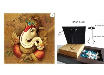 SAF Ganesha Digital 20 cm x 20 cm Painting @ Rs. 99