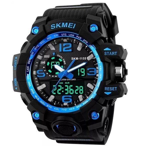 Awex Skmei Sports Digital Blue Dial Men's Watch