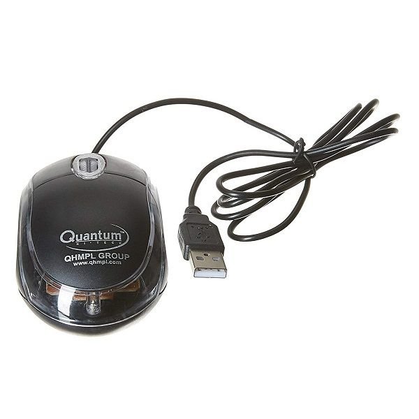 Quantum Mouse Black & Get Rs. 25 Cashback