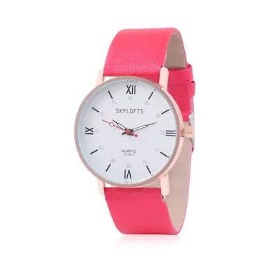 Skylofts Pink Dial Analog Women's Watches