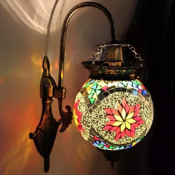 Earthenmetal Handcrafted Hanging Wall Lamp