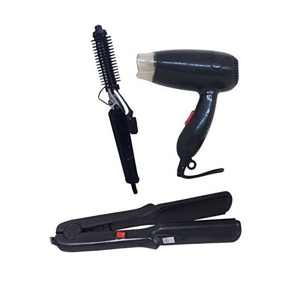 IAS Combo Curler Straightener & Black Dryer