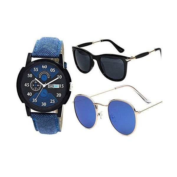 Sheomy Stylish American Blue Marqury Sunglasses