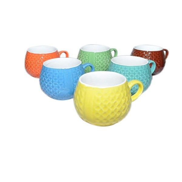 Amazecart Somny Ceramic Tea Cups Set Of 6