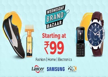 Wednesday brand bazaar starting at Rs.99 -Shopclues