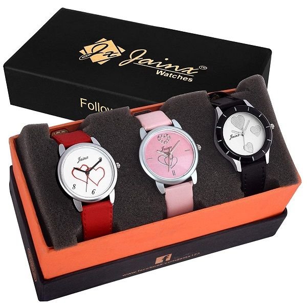 Jainx Triple Combo Multicolor Dial Analog Watch