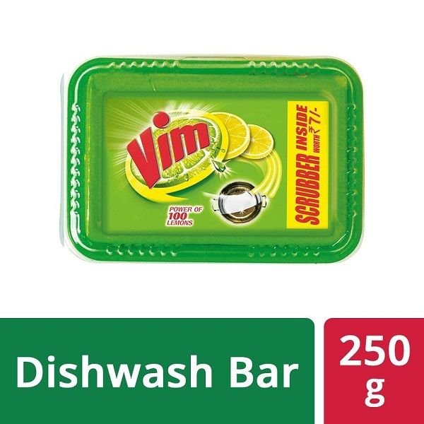 Vim Bar - 250 g (With Free Scrubber) & Get Rs. 25 Cashback