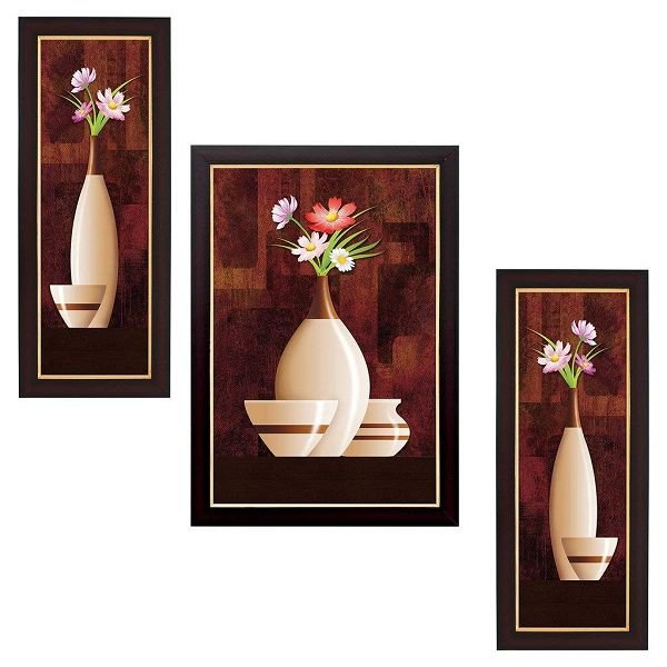 Saf Flower Floral Painting Set Of 3