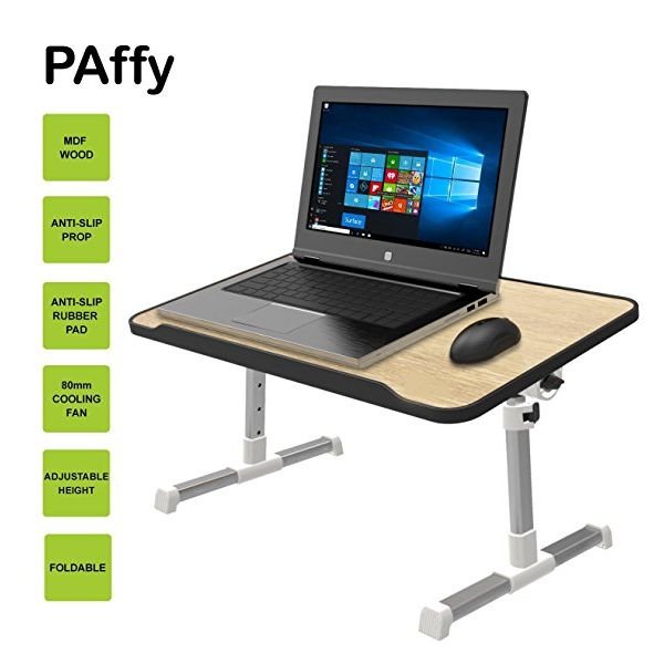 PAffy Foldable Adjustable Laptop/Reading/Study Table with Cooling Fan