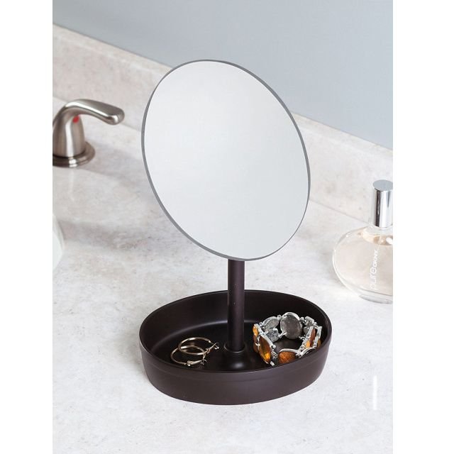 Inter Design Brown Rotating Tray Mirror