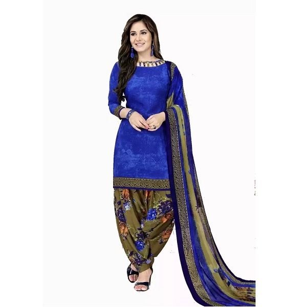 Giftsnfriends Crepe Solid Salwar Suit & Dupatta