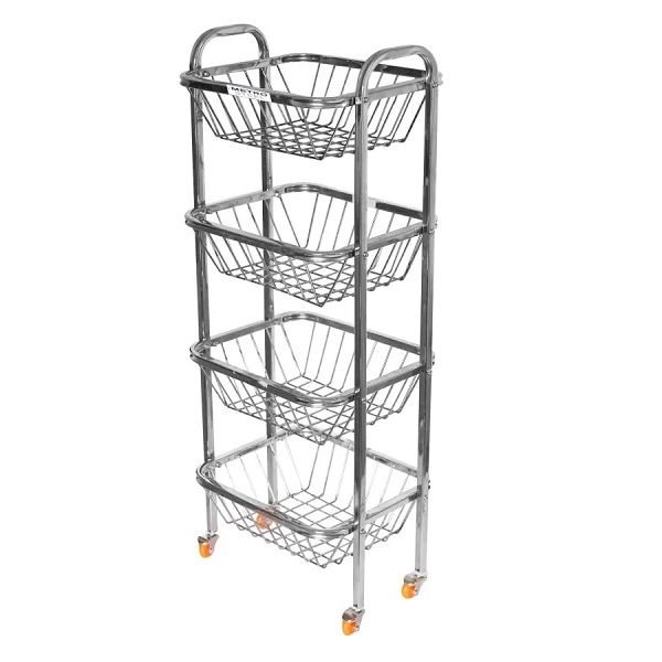 Limetro Rack Stainless Steel Kitchen Trolley