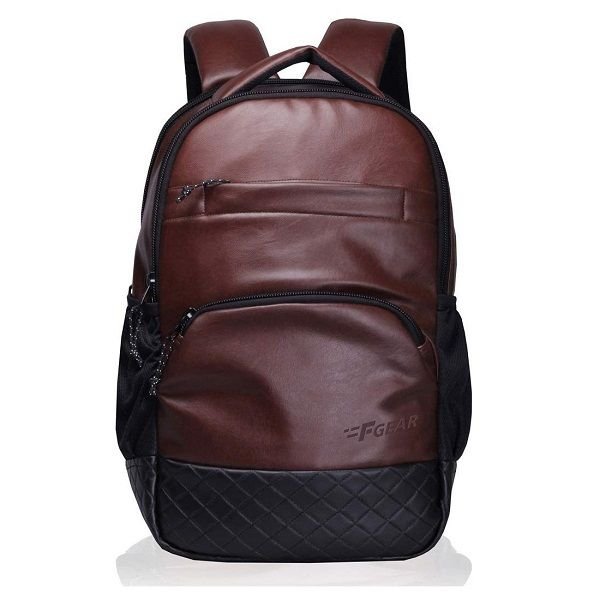 F Gear Luxur Brown Laptop Backpack