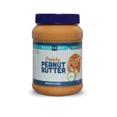 HealthKart Peanut Butter 100% Natural Unsweetened, 1 kg Crunchy