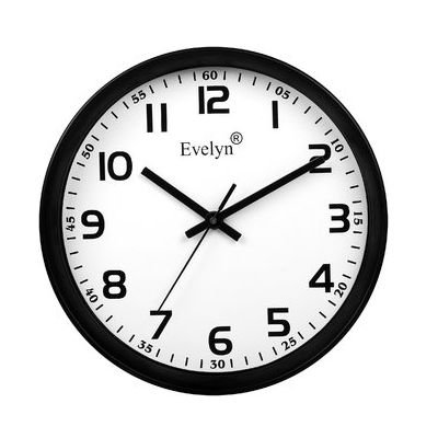 Evelyn Round Design For Office Bed Room Modern Wall Clock